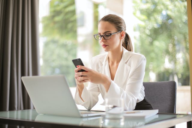 property-manager-working-on-phone